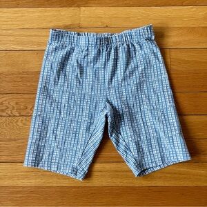 Hanna Andersson Blue Plaid Patterned Cotton Bike Bicycle Bikers Shorts 130 8